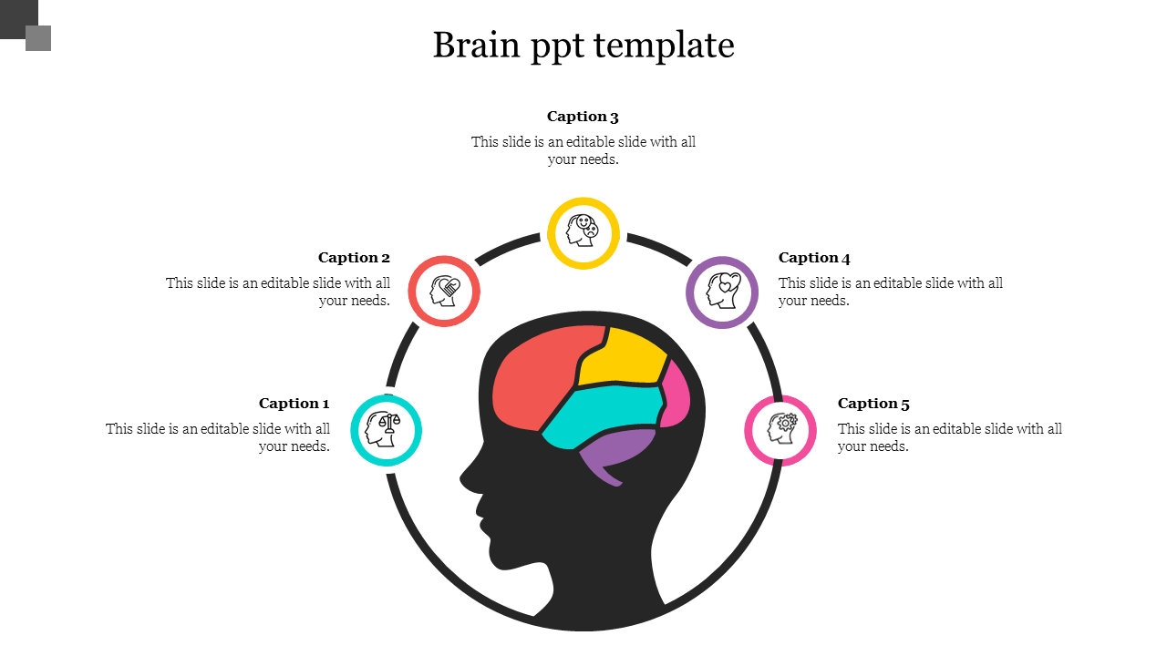 Brain PowerPoint Template for Presentation and Google Slides